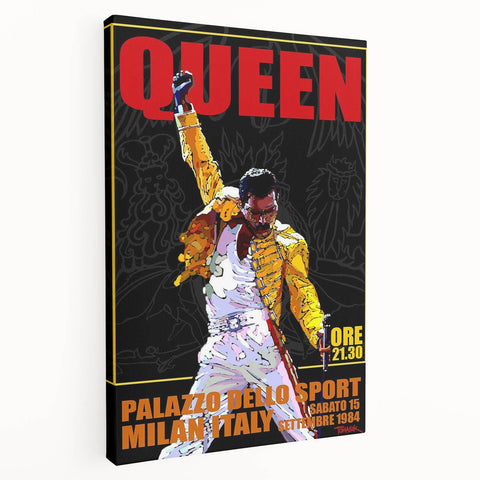Queen 1984 Milan Concert Poster - Palazzo Dello Sport