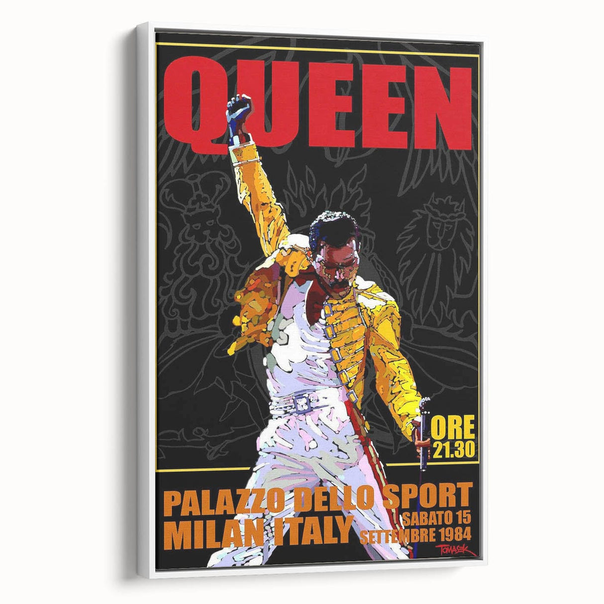 Queen 1984 Milan Concert Poster - Palazzo Dello Sport
