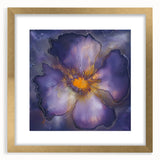 Canvas Art for Dining Area – Bold Purple & Gold Floral Print