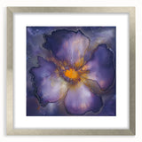 Canvas Art for Dining Area – Bold Purple & Gold Floral Print