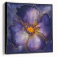 Canvas Art for Dining Area – Bold Purple & Gold Floral Print