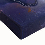 Canvas Art for Dining Area – Bold Purple & Gold Floral Print