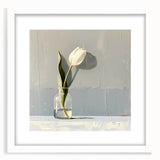 Minimalist Tulip Wall Art - Modern Living Room Canvas & Framed Print