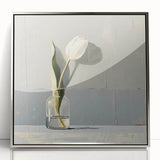 Minimalist Tulip Wall Art - Modern Living Room Canvas & Framed Print