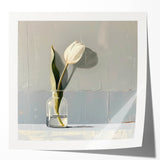Minimalist Tulip Wall Art - Modern Living Room Canvas & Framed Print