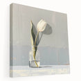 Minimalist Tulip Wall Art - Modern Living Room Canvas & Framed Print