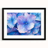 Abstract floral frame artwork displayed with a black mat, showcasing intricate designs and vibrant colors, perfect for home decor enhancement.