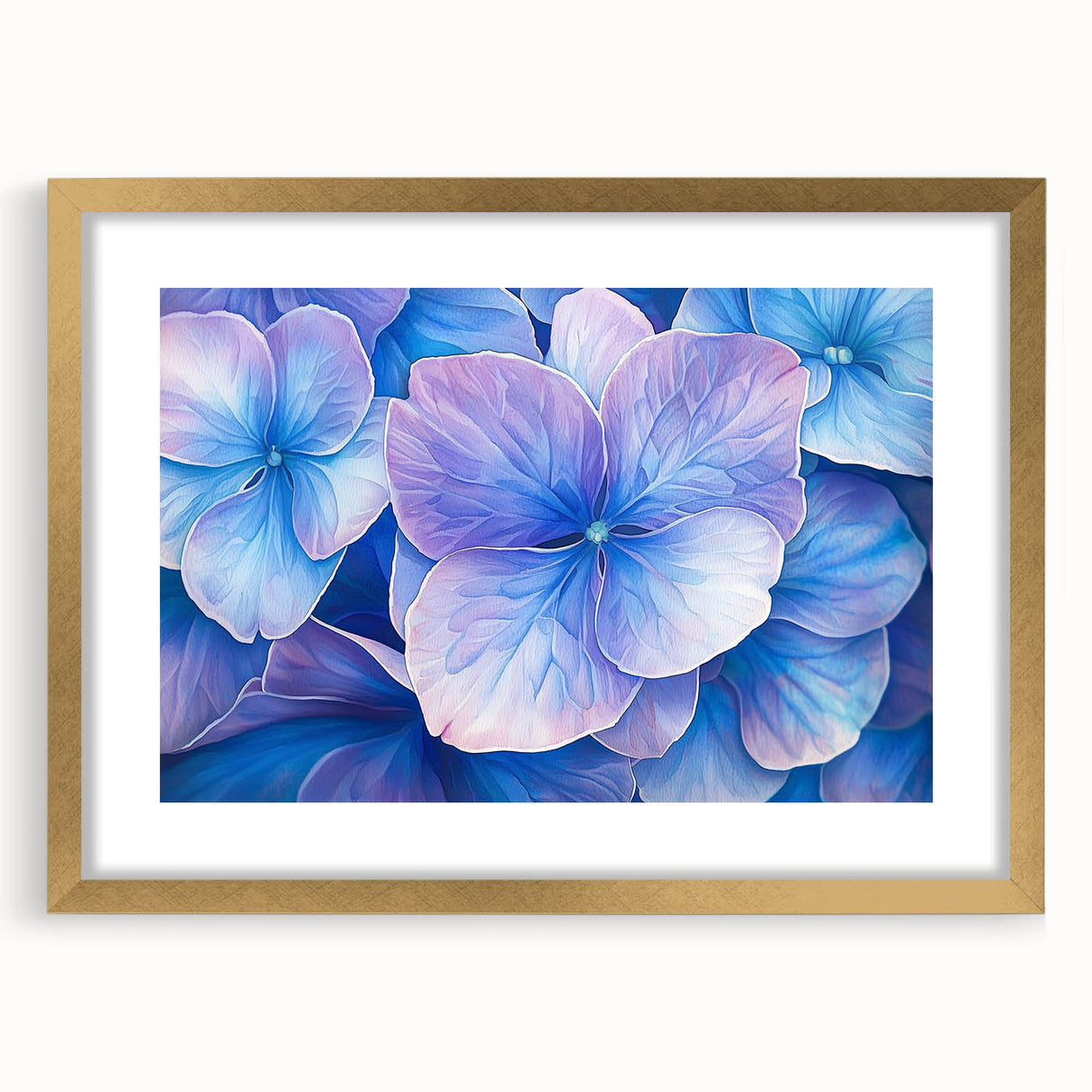 Elegant abstract floral artwork framed in gold, featuring intricate designs and a soft mat, perfect for enhancing modern home decor. Ideal for art lovers seeking a touch of sophistication.