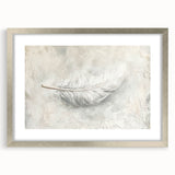 Abstract minimalist wall art framed in silver, featuring soft, muted colors and geometric shapes, ideal for modern decor. Perfect for enhancing contemporary interiors.