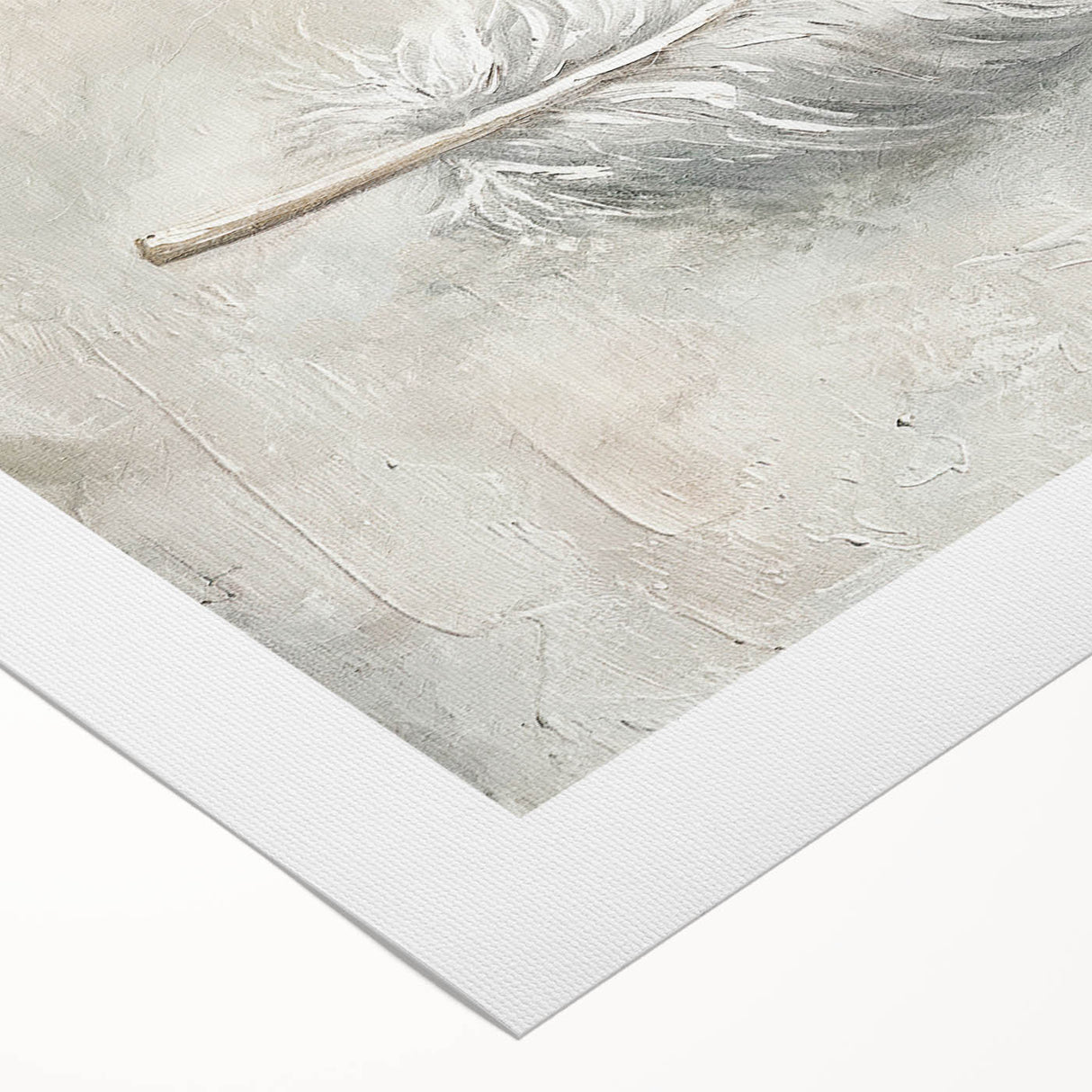 Abstract minimalist wall art on rolled canvas, showcasing soft pastel colors and geometric shapes, perfect for modern home decor. Packaged securely in a cardboard tube.