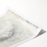 Abstract minimalist wall art print showcasing a blend of soft pastel colors and geometric shapes, rolled and ready for framing, ideal for modern home decor.