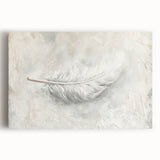 Abstract minimalist wall art on stretched canvas, showcasing a blend of soft earth tones and geometric shapes, perfect for modern home decor.