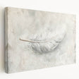 Abstract minimalist wall art on stretched canvas showcasing a modern geometric design in soft earth tones, perfect for contemporary home décor.