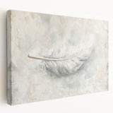 Abstract minimalist wall art on stretched canvas showcasing a modern geometric design in soft earth tones, perfect for contemporary home décor.