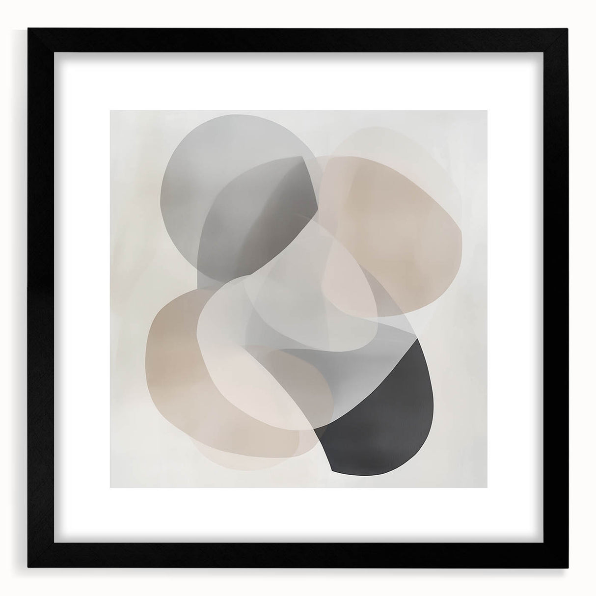 Contemporary Abstract Canvas – Soft Minimal Geometric Wall Art