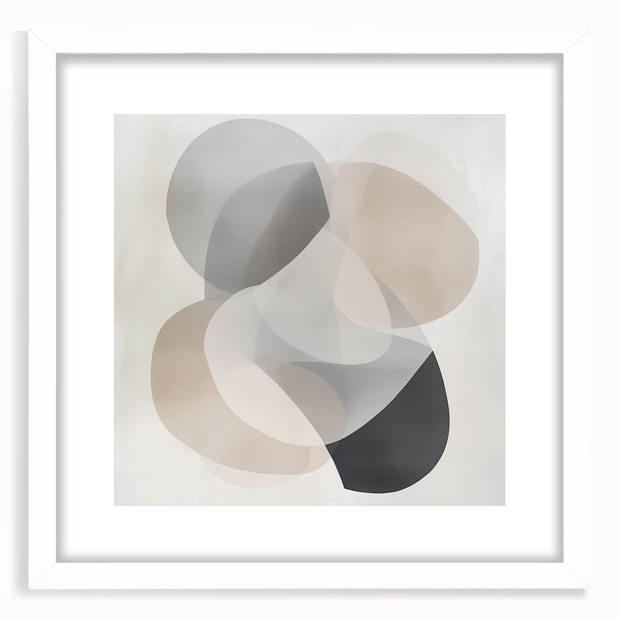 Contemporary Abstract Canvas – Soft Minimal Geometric Wall Art