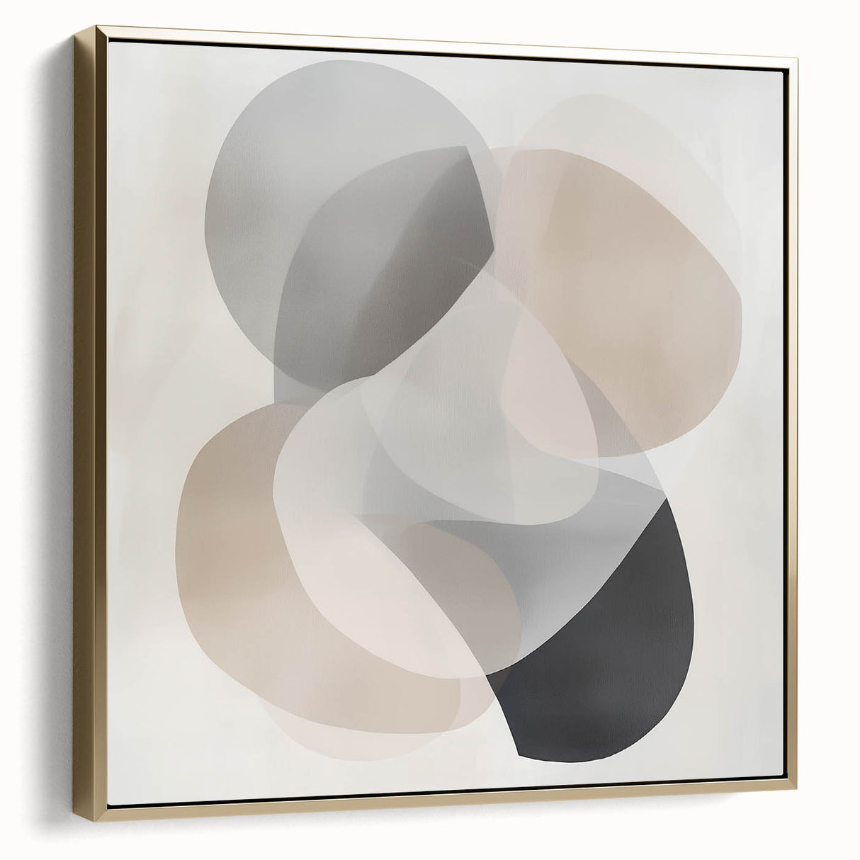 Contemporary Abstract Canvas – Soft Minimal Geometric Wall Art