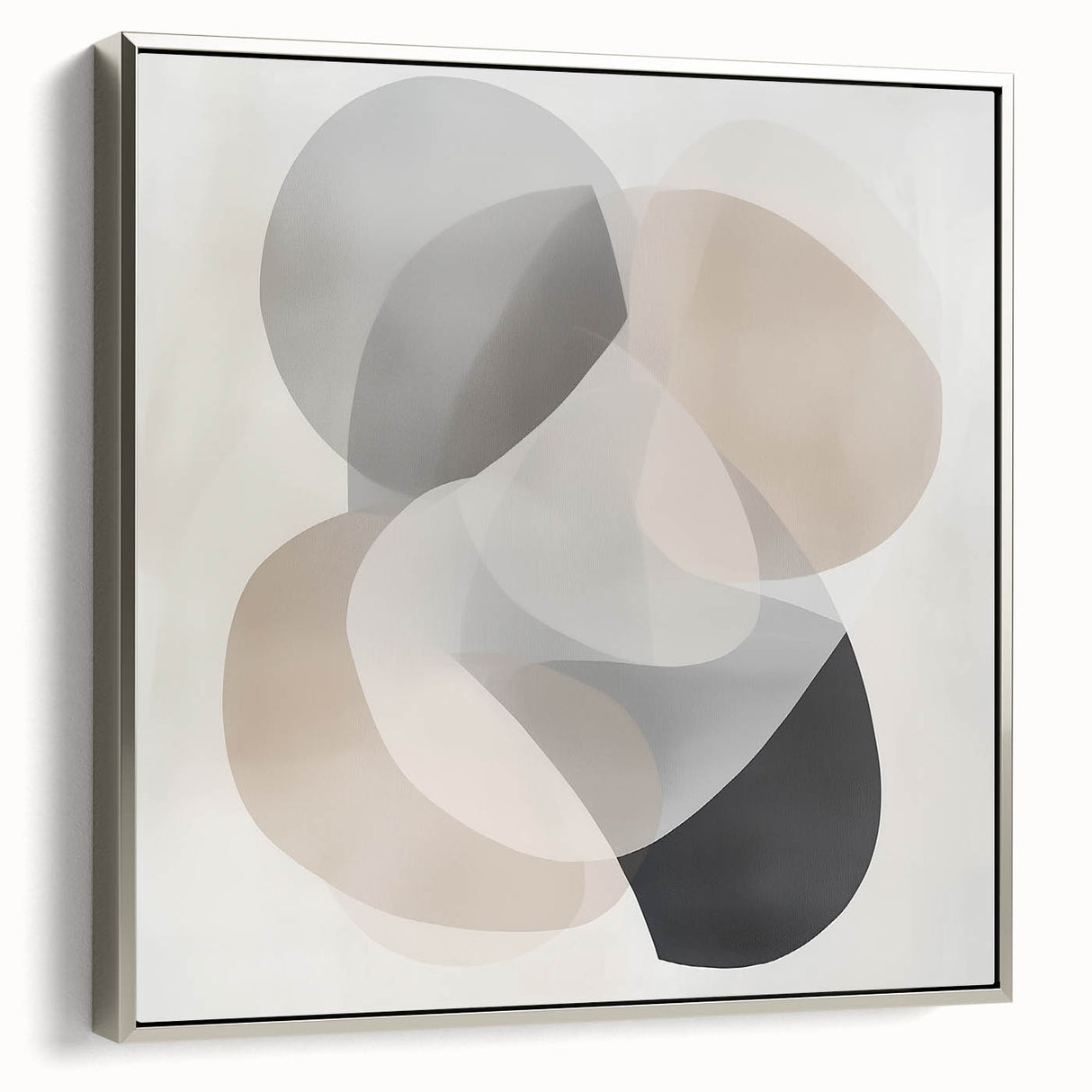 Contemporary Abstract Canvas – Soft Minimal Geometric Wall Art