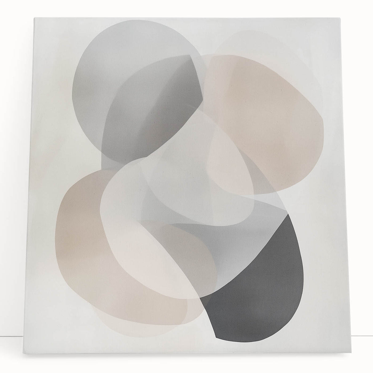Contemporary Abstract Canvas – Soft Minimal Geometric Wall Art
