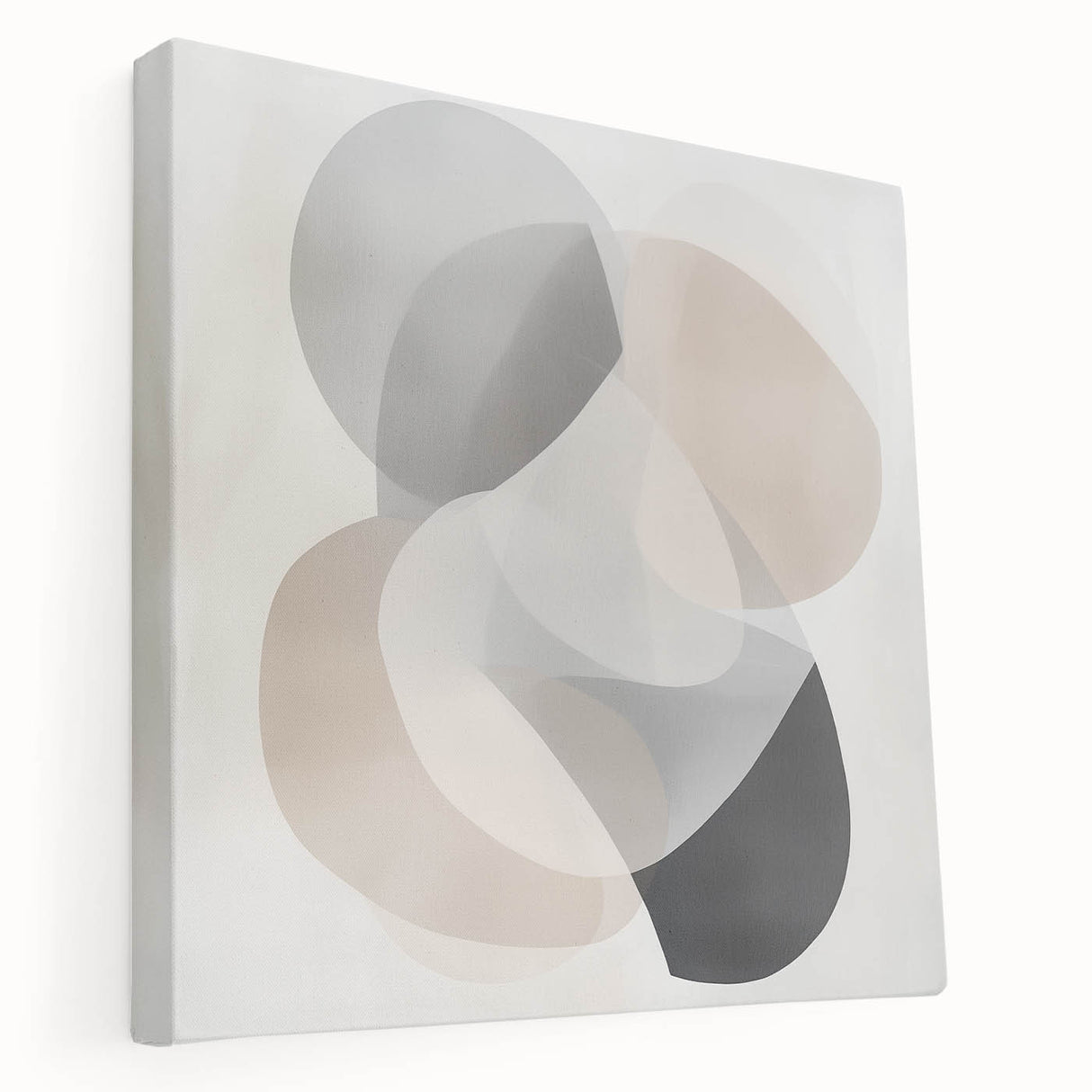 Contemporary Abstract Canvas – Soft Minimal Geometric Wall Art