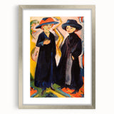 Expressionist Art: Two Women - Vibrant Abstract Expressionism Painting