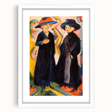 Expressionist Art: Two Women - Vibrant Abstract Expressionism Painting