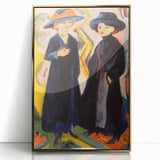 Expressionist Art: Two Women - Vibrant Abstract Expressionism Painting