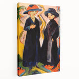 Expressionist Art: Two Women - Vibrant Abstract Expressionism Painting