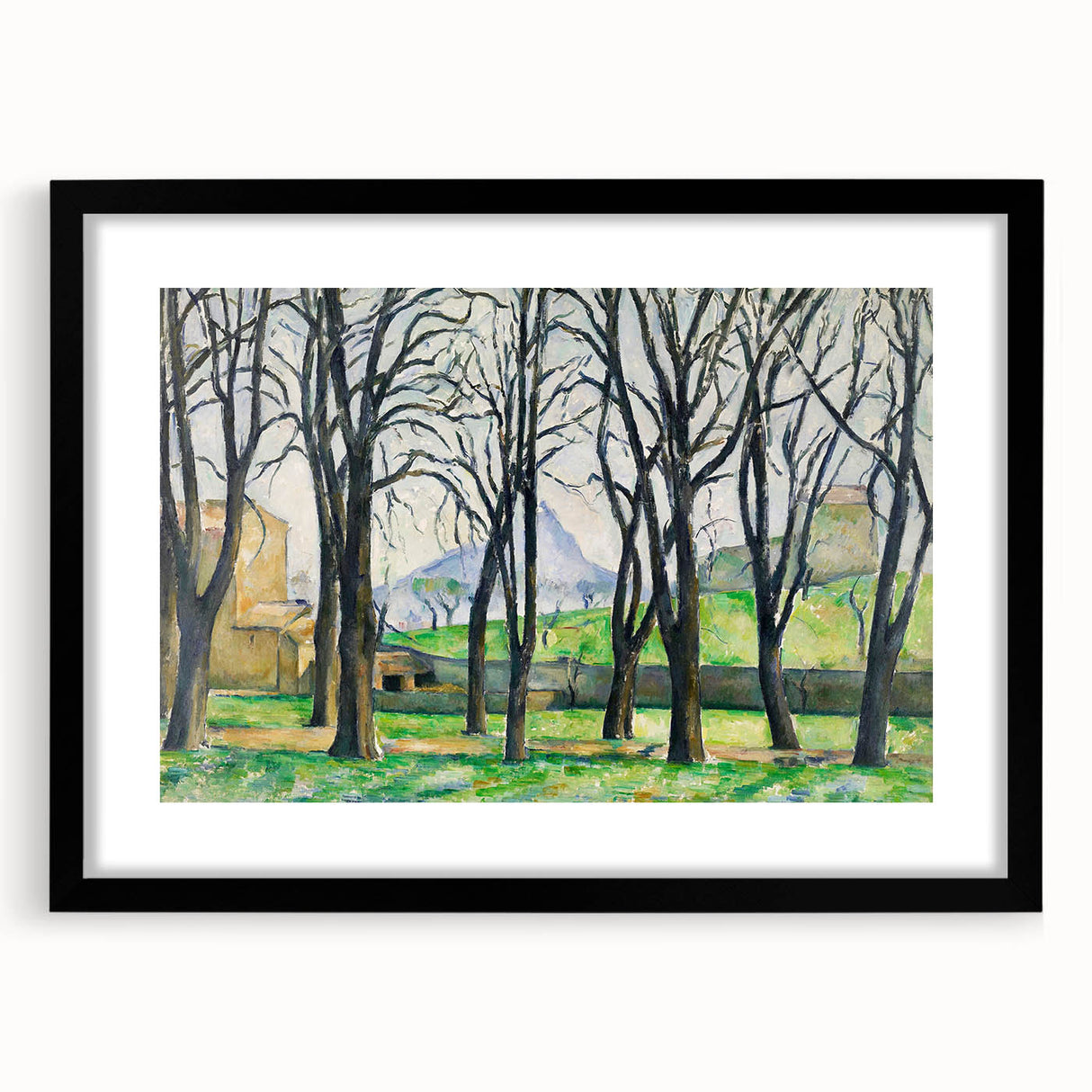 Cézanne Chestnut Trees at Jas de Bouffan - Impressionist Wall Art