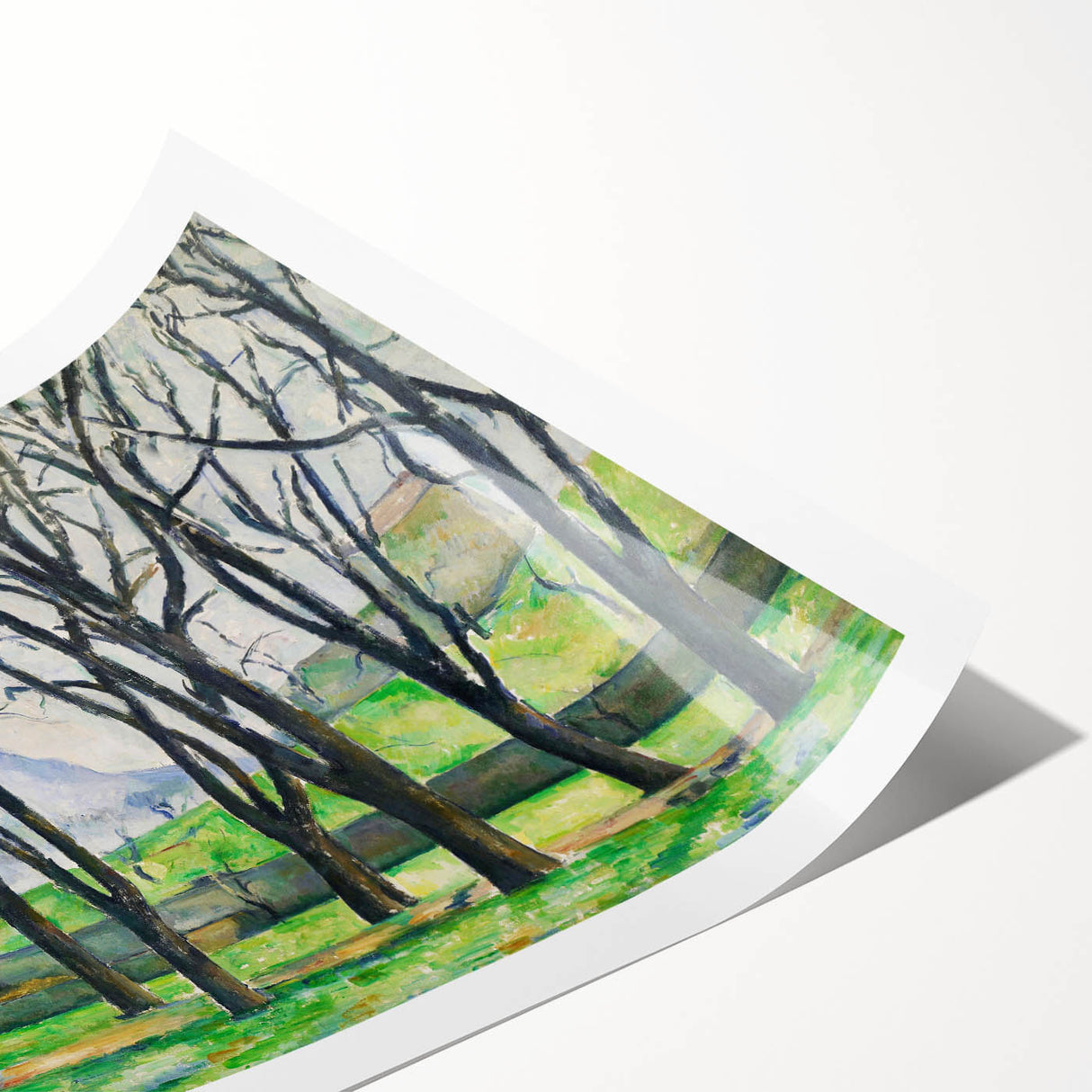 Cézanne Chestnut Trees at Jas de Bouffan - Impressionist Wall Art