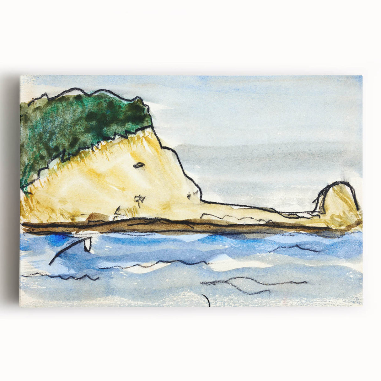 Modern Wall Art - Target Rock by Arthur Dove - Coastal Landscape Decor