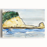 Modern Wall Art - Target Rock by Arthur Dove - Coastal Landscape Decor