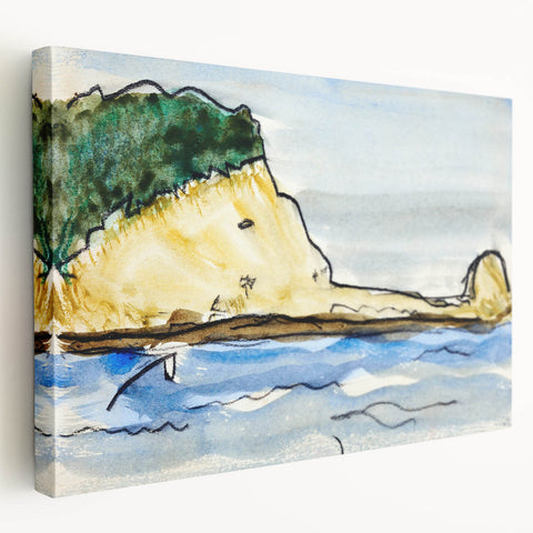 Modern Wall Art - Target Rock by Arthur Dove - Coastal Landscape Decor