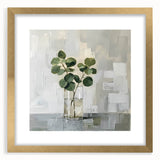 Minimalist Eucalyptus Wall Art - Modern Canvas for Living Room