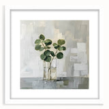 Minimalist Eucalyptus Wall Art - Modern Canvas for Living Room