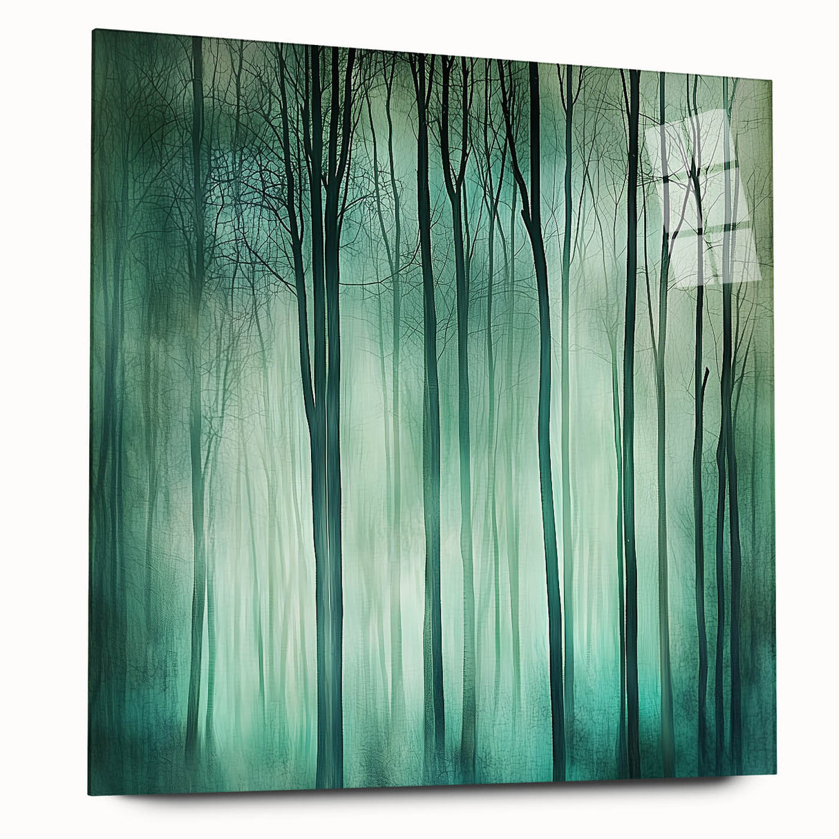 Abstract floral acrylic wall art displayed in a sleek glass frame, showcasing vibrant colors and intricate designs, ideal for modern home decor.