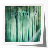 Abstract floral wall art print featuring vibrant colors and intricate patterns, presented in a glossy finish, ideal for modern home decor and artistic spaces.