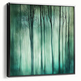 Framed abstract floral canvas art showcasing vibrant colors and intricate patterns, displayed against a black background, perfect for modern home decor.