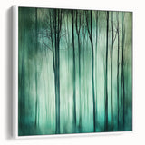 Framed canvas artwork displaying an abstract floral design in vibrant colors. The piece features a sleek white frame, offering a modern and elegant touch to any decor. Ideal for enhancing contemporary interiors.