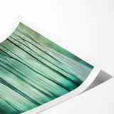 Abstract floral design print showcasing vibrant colors and intricate patterns, elegantly rolled for easy display and shipping in a protective tube. Perfect for home decor enthusiasts seeking a modern touch.