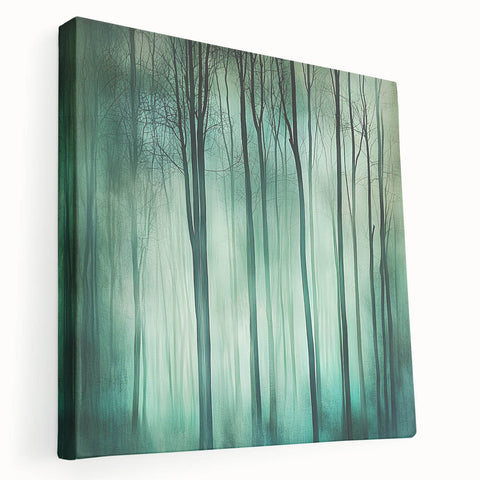 Abstract floral canvas artwork showcasing a vibrant design with intricate patterns in hues of pink, green, and gold. Ideal for modern home decor or art enthusiasts.