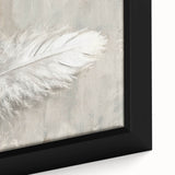 Abstract minimalist wall art featuring soft earth tones and geometric shapes, elegantly framed and displayed in a modern setting, ideal for contemporary decor.