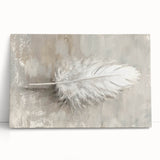 Abstract minimalist wall art on stretched canvas, showcasing soft pastel colors and geometric shapes, ideal for modern home decor or office enhancement.