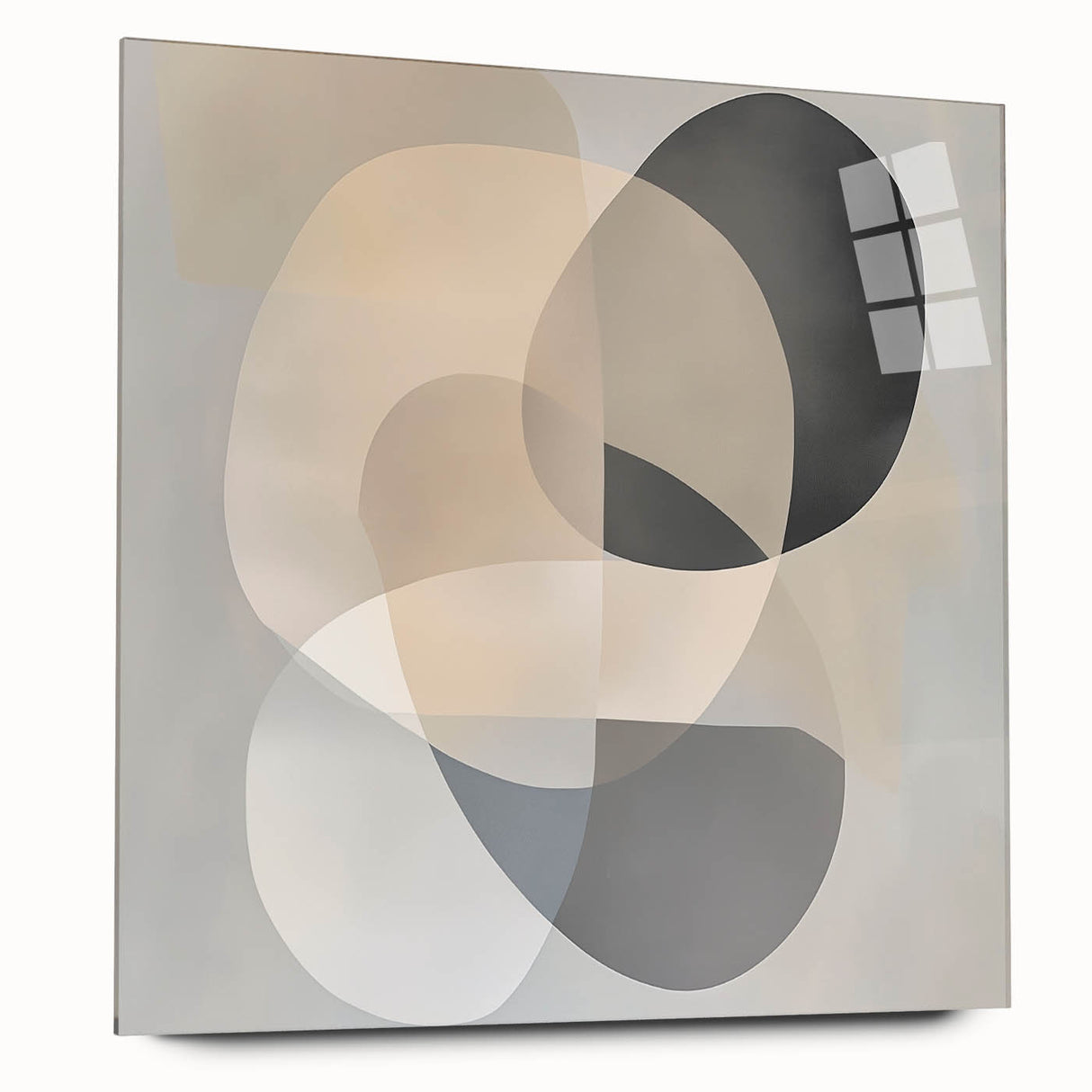 Geometric Abstract Wall Decor – Soft Neutral Modern Artwork