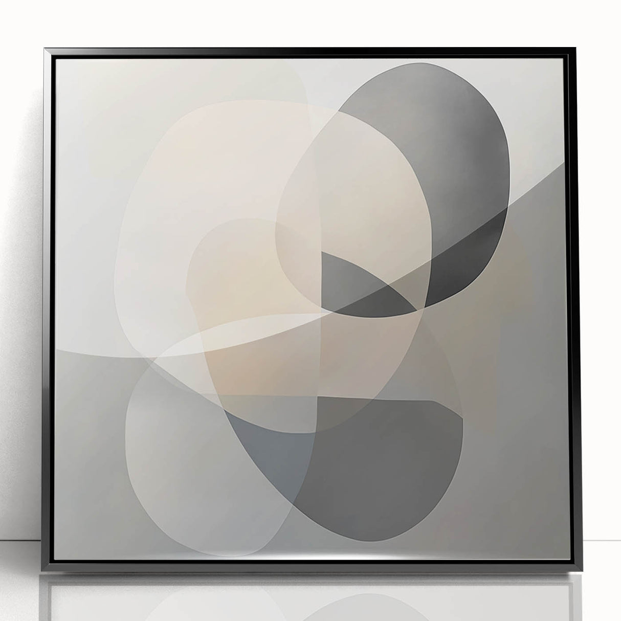 Geometric Abstract Wall Decor – Soft Neutral Modern Artwork