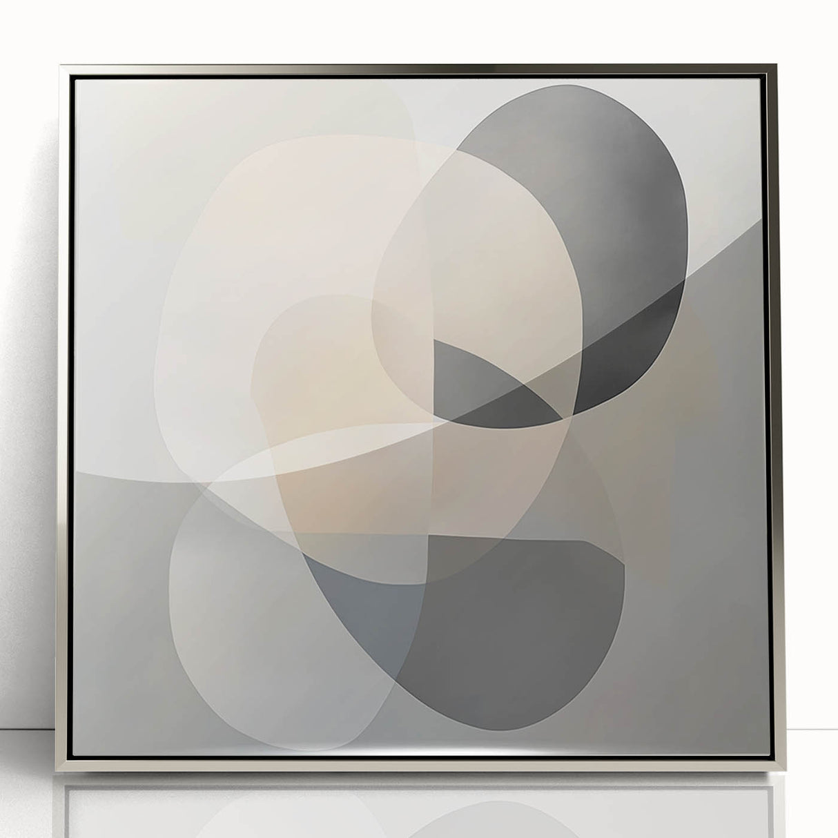 Geometric Abstract Wall Decor – Soft Neutral Modern Artwork