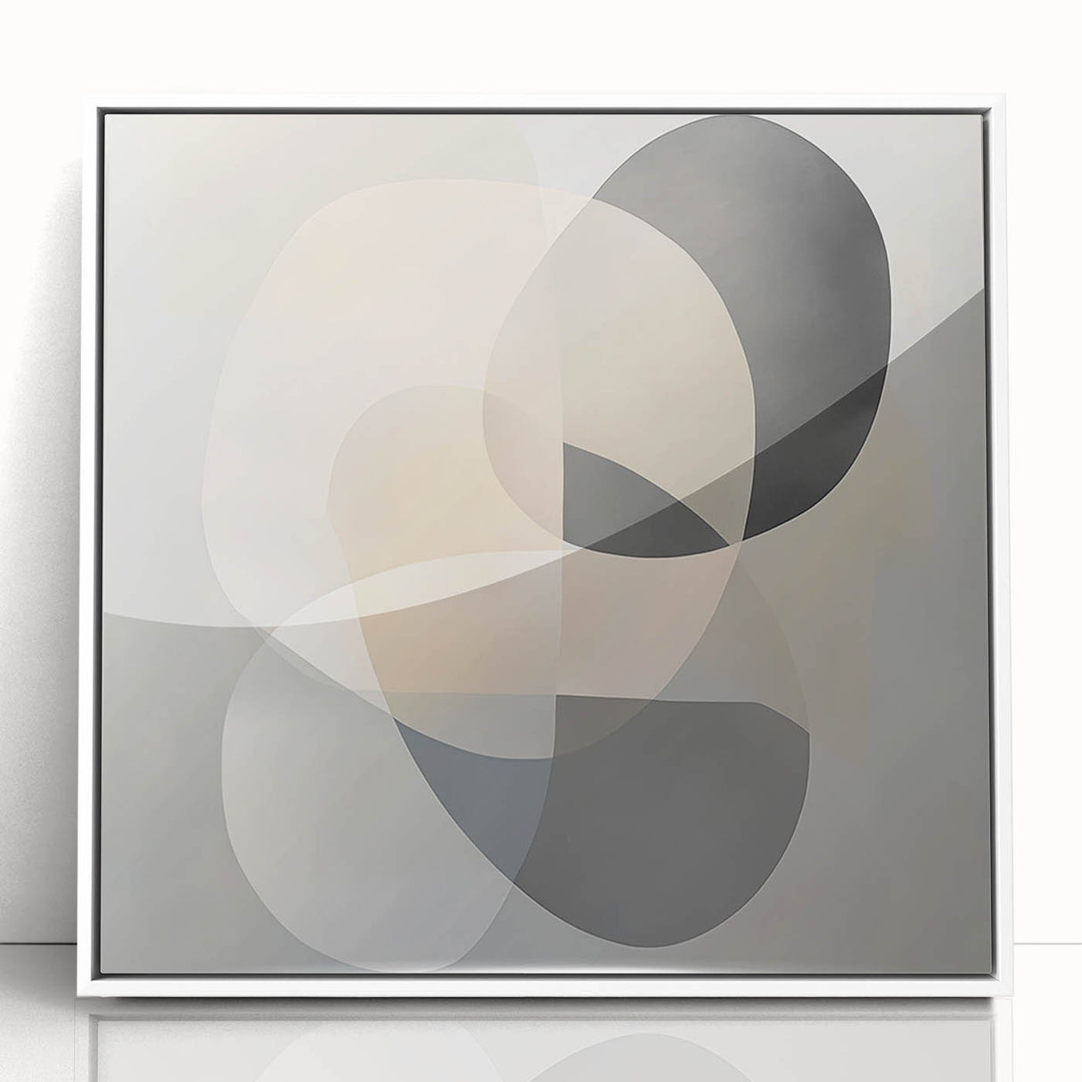 Geometric Abstract Wall Decor – Soft Neutral Modern Artwork