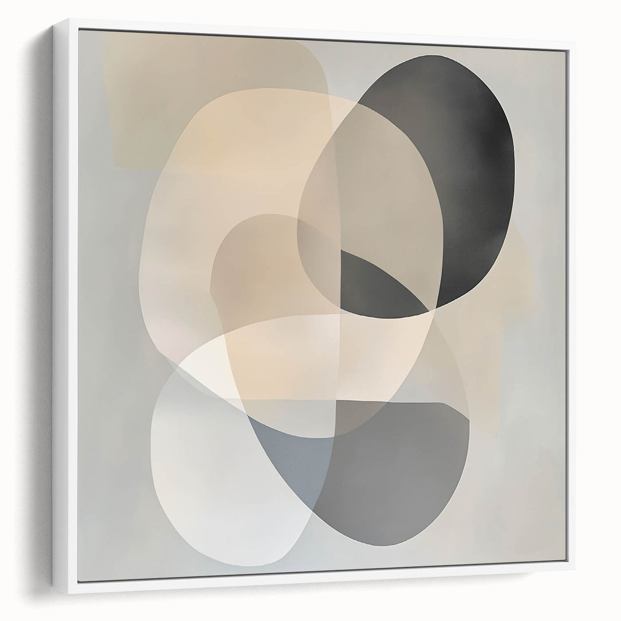 Geometric Abstract Wall Decor – Soft Neutral Modern Artwork