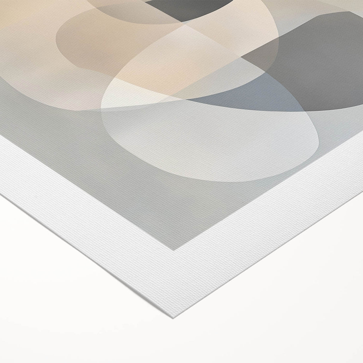 Geometric Abstract Wall Decor – Soft Neutral Modern Artwork