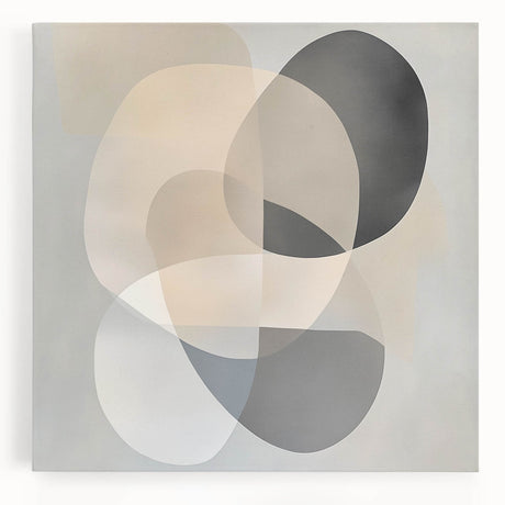 Geometric Abstract Wall Decor – Soft Neutral Modern Artwork